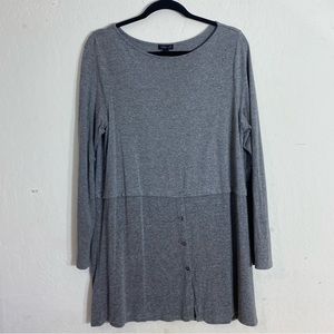 J Jill gray blouse size medium wearever collection Classic Staple Wardrobe Piece